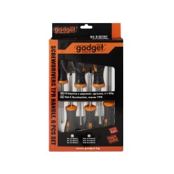 Отвертки с двукомпонентна дръжка, к-т 6бр. GD