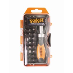 Отвертка-тресчотка с накрайници, к-т 38 части  GD Отвертка-тресчотка с накрайници, к-т 38 части  GD