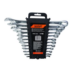 Ключ звездогаечен CR-V, к-т 12бр. 6-22mm на стойка GD