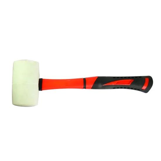 Чук гумен с дръжка TPR, бял 445g GD