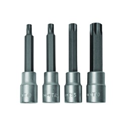 Вложки с накрайник 1/2"T40-T70 CR-V, 4 бр TMP Вложки с накрайник 1/2"T40-T70 CR-V, 4 бр TMP