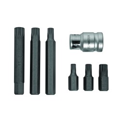 Накрайници XZN М6-М12 к-т 6бр S2 +адаптор TMP