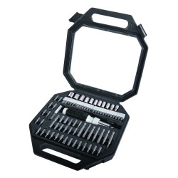 Отвертка-тресчотка с накрайници и вложки, к-т 78 части  BS