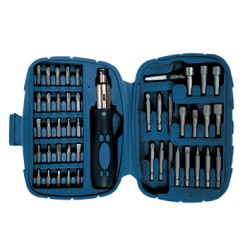 Отвертка-тресчотка с накрайници CR-V, к-т 45 части BS Отвертка-тресчотка с накрайници CR-V, к-т 45 части BS