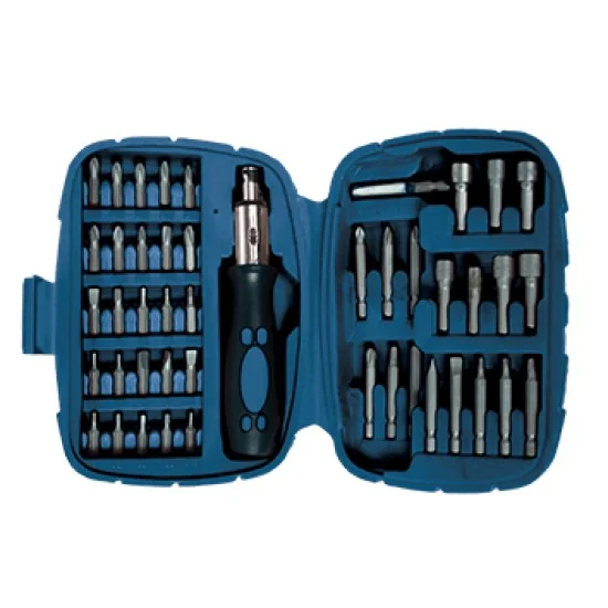 Отвертка-тресчотка с накрайници CR-V, к-т 45 части BS