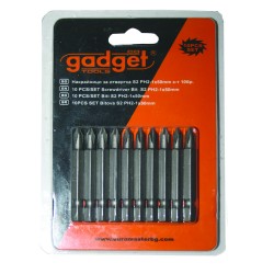 Накрайници за отвертка S2 PH-1x50mm, к-т 10 бр. GD Накрайници за отвертка S2 PH-1x50mm, к-т 10 бр. GD