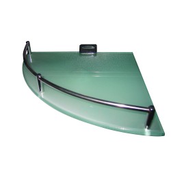 Етажерка за баня стъкл. ъглова 250mm TC