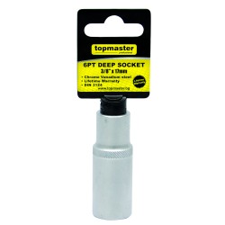 Вложка удължена 6 стенна 3/8"x 8mm CR-V TMP Вложка удължена 6 стенна 3/8"x 8mm CR-V TMP