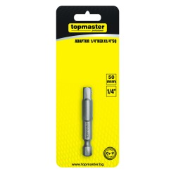 Адаптер за битове 1/4 HEXx1/4 F SQ L50 mm TMP Адаптер за битове 1/4 HEXx1/4 F SQ L50 mm TMP