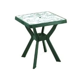 Градинска Маса Нило 80x80x72 - зелен/мрамор Градинска Маса Нило 80x80x72 - зелен/мрамор