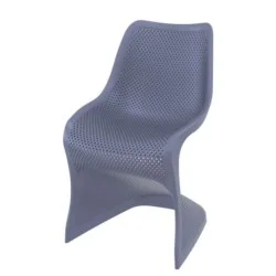 Градински стол Блум антрацит полипропилен с фибро стъкло Siesta