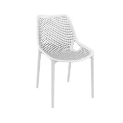 Градински стол Еър бял полипропилен с фибро стъкло Siesta