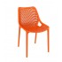 Градински стол Еър оранжев полипропилен с фибро стъкло Siesta