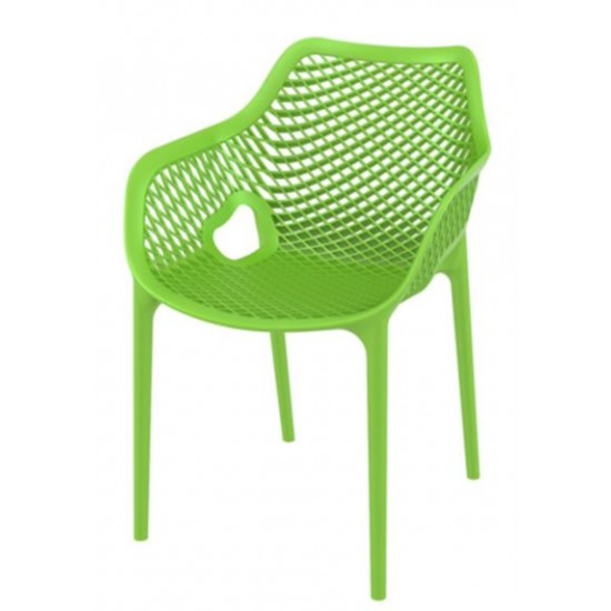 Градински стол Еър XL зелен полипропилен с фибро стъкло Siesta
