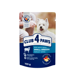 CLUB 4 PAWS POUCH PREMIUM PUPPY DOG WITH TURKEY IN SAUCE ( 6 X 0,080 KG) 5+1 0,480 KG – ПАУЧ ЗА КУЧЕ