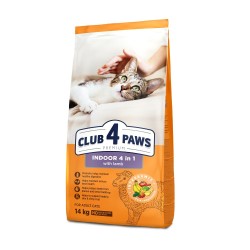 CLUB 4 PAWS CAT ADULT INDOOR 4IN1 LAMB 14 КГ. – ХРАНА ЗА КОТКИ С АГНЕ CLUB 4 PAWS CAT ADULT INDOOR 4IN1 LAMB 14 КГ. – ХРАНА ЗА КОТКИ С АГНЕ