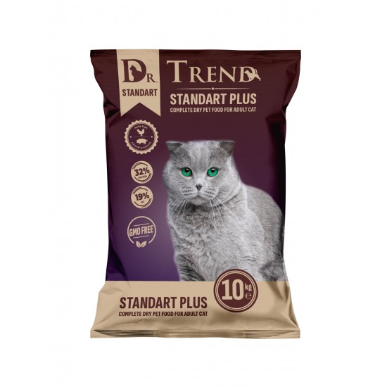 DR. TREND STANDART CAT ADULT STANDART PLUS 10 KG – ХРАНА ЗА КОТКИ DR. TREND STANDART CAT ADULT STANDART PLUS 10 KG – ХРАНА ЗА КОТКИ