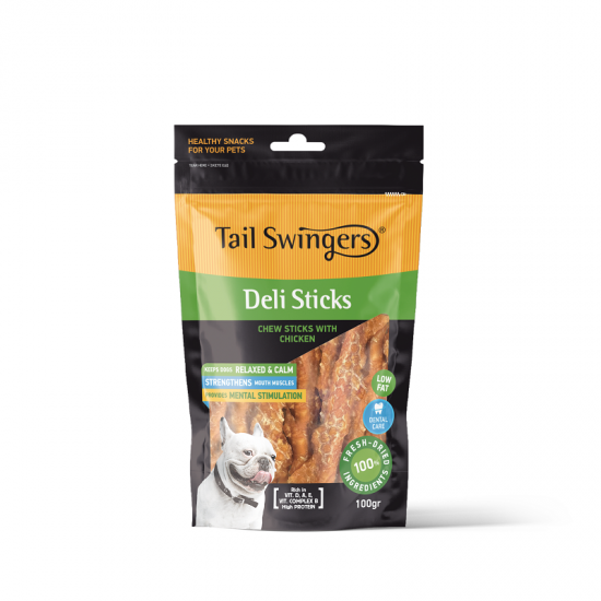 Лакомство за куче TAIL SWINGERS Deli Chewsticks with Chicken Лакомство за куче TAIL SWINGERS Deli Chewsticks with Chicken