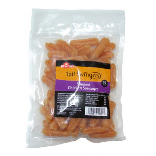 Лакомство за куче TAIL SWINGERS Smoked Chicken Sausages Лакомство за куче TAIL SWINGERS Smoked Chicken Sausages