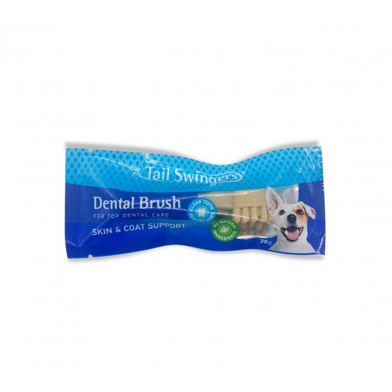 Дентално лакомство за куче TAIL SWINGERS Dental Brush Skin & Coat Support Дентално лакомство за куче TAIL SWINGERS Dental Brush Skin & Coat Support