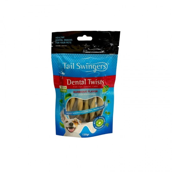 Дентално лакомство за куче TAIL SWINGERS Dental Twists Barbeque Дентално лакомство за куче TAIL SWINGERS Dental Twists Barbeque