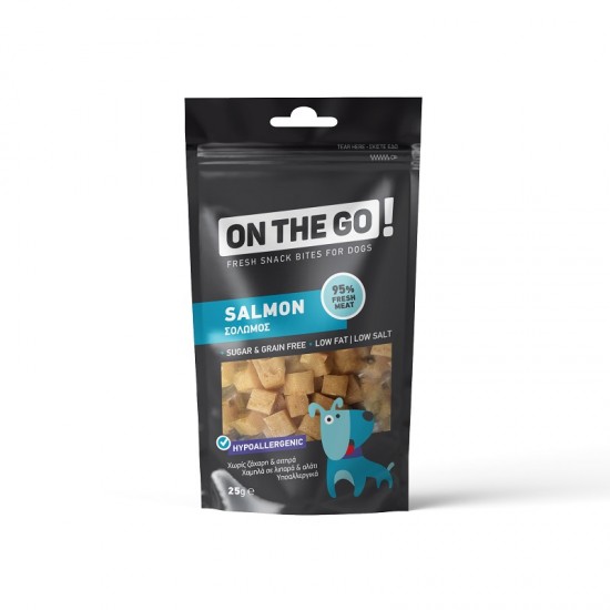 Лакомство за куче ON THE GO Salmon Bites Лакомство за куче ON THE GO Salmon Bites