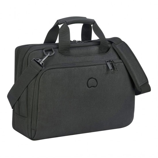 Delsey Esplanade Бизнес чанта за 15.6 инча лаптоп Черен цвят