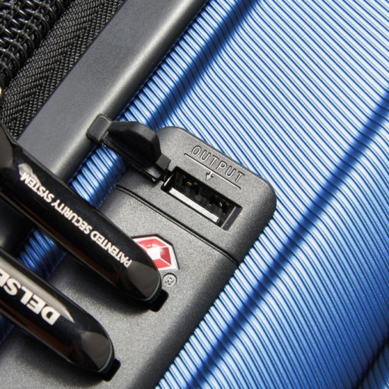 Delsey Shadow 5.0 Спинер на 4 колела 55 см. височина Син цвят Delsey Shadow 5.0 Спинер на 4 колела 55 см. височина Син цвят