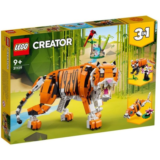 Конструктор Lego Creator - Величествен тигър 3в1 31129