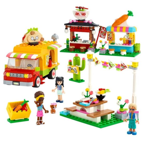 Конструктор Lego Friends - Уличен пазар за храна 41701