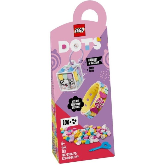Гривна Lego Dots - С табелка за чанта Candy Kitty 41944