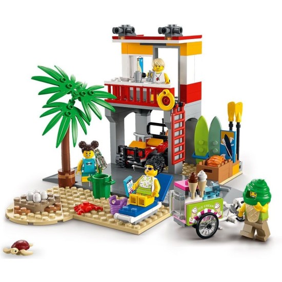 Конструктор Lego City - Спасителна станция на плажа 60328