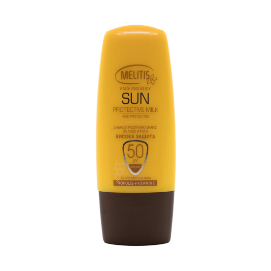 Слънцезащитен крем за лице “Melitis” SPF 50 с каротен и алое вера 80 ml