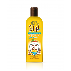 Слънцезащитно мляко “Melitis” SPF 20 с каротен и алое вера 200 ml