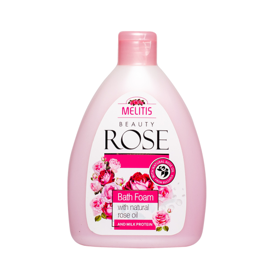 Пяна за вана “Melitis Beauty Rose” с натурално розово масло и млечен протеин 300 ml