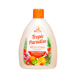 Пяна за вана “Melitis Tropic Paradise” с натурално масло от портокал и млечен протеин 300 ml Пяна за вана “Melitis Tropic Paradise” с натурално масло от портокал и млечен протеин 300 ml