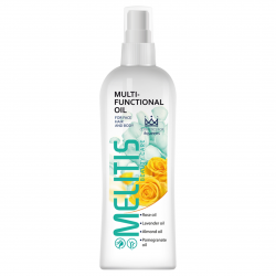 Подхранващо мултифункционално олио "Melitis Beauty Care" за лице, тяло и коса с 4 натурални масла 200ml Подхранващо мултифункционално олио "Melitis Beauty Care" за лице, тяло и коса с 4 натурални масла 200ml