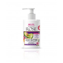 Подхранващо масло за тяло “Melitis Beauty Rose” с розово масло, авокадо, масло от гроздови семки и хиалуронова киселина Подхранващо масло за тяло “Melitis Beauty Rose” с розово масло, авокадо, масло от гроздови семки и хиалуронова киселина