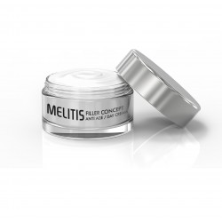 Anti-age Дневен крем за лице “Melitis Filler Concept” с Voluform, хиалуронова киселина, копринени протеини и розово масло  Anti-age Дневен крем за лице “Melitis Filler Concept” с Voluform, хиалуронова киселина, копринени протеини и розово масло