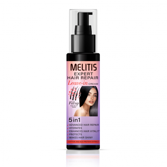 Интензивен крем за коса без отмиване “Melitis Filler Concept” с екстракт от памук, копринени протеини, хиалуронова киселина и розово масло Интензивен крем за коса без отмиване “Melitis Filler Concept” с екстракт от памук, копринени протеини, хиалуронова киселина и розово масло