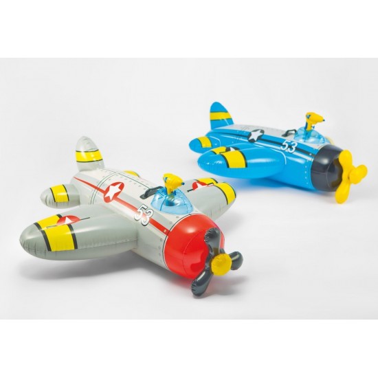 Надуваема детска играчка Самолет с воден пистолет 132x130cм 57537NP Intex
