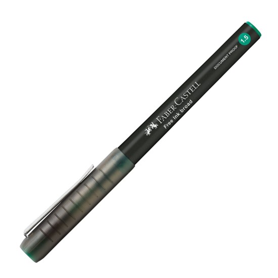 Faber-Castell Ролер Free Ink, 1.5 mm, зелен Faber-Castell Ролер Free Ink, 1.5 mm, зелен