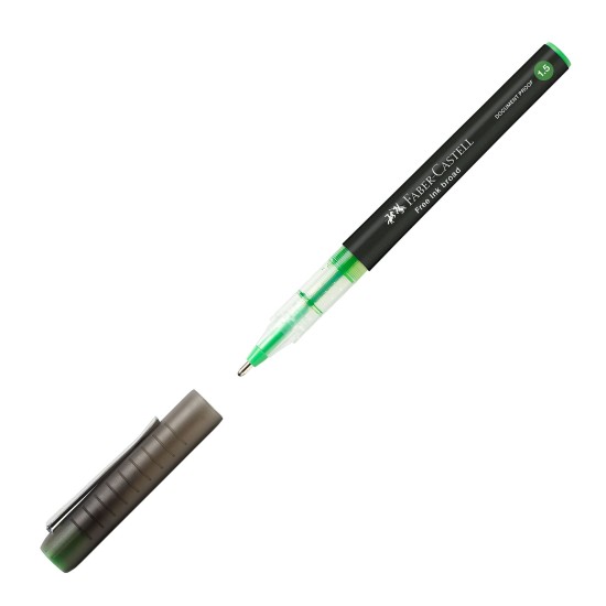 Faber-Castell Ролер Free Ink, 1.5 mm, светлозелен Faber-Castell Ролер Free Ink, 1.5 mm, светлозелен