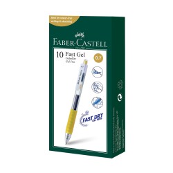 Faber-Castell Ролер Fast Gel, автоматичен, 0.7 mm, златист Faber-Castell Ролер Fast Gel, автоматичен, 0.7 mm, златист