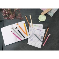 Eberhard Faber Гел ролер Koala, изтриваем, 0.7 mm, синьо мастило