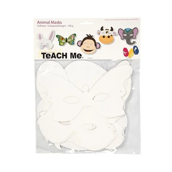 Creativ Company Маска на животно за декорация, 16 броя Creativ Company Маска на животно за декорация, 16 броя