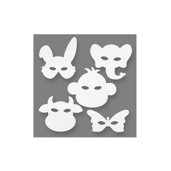 Creativ Company Маска на животно за декорация, 16 броя Creativ Company Маска на животно за декорация, 16 броя
