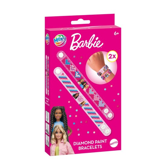 Moxy Гривни за рисуване Barbie, с мъниста, 2 броя Moxy Гривни за рисуване Barbie, с мъниста, 2 броя