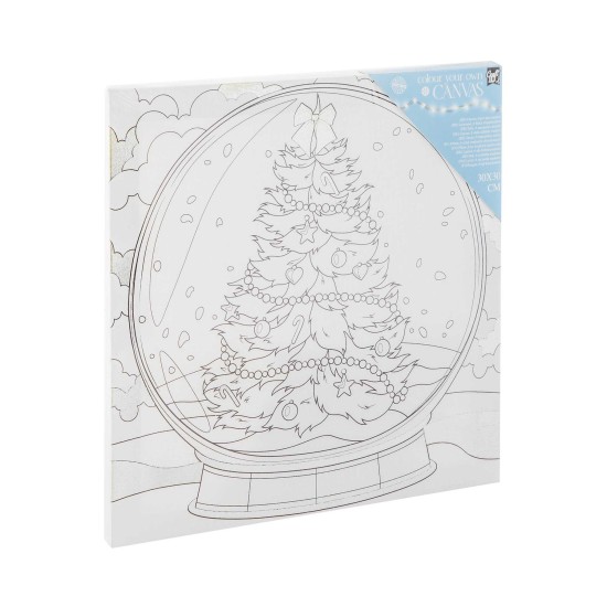 Craft ID Платно за оцветяване, с мотиви на преспапие, 30 х 30 cm, с 6 маркера Craft ID Платно за оцветяване, с мотиви на преспапие, 30 х 30 cm, с 6 маркера