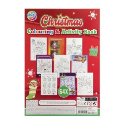 Moxy Книжка за оцветяване и дейности, коледна, А4, 64 страници Moxy Книжка за оцветяване и дейности, коледна, А4, 64 страници